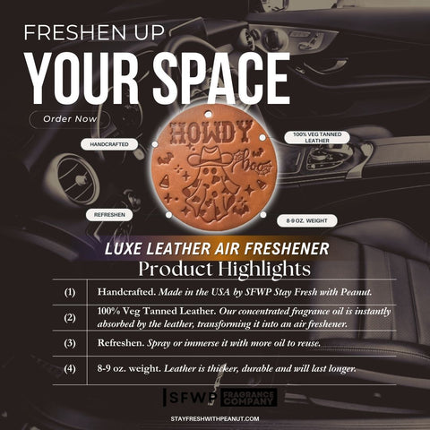 Leather Car Air Freshener Kit