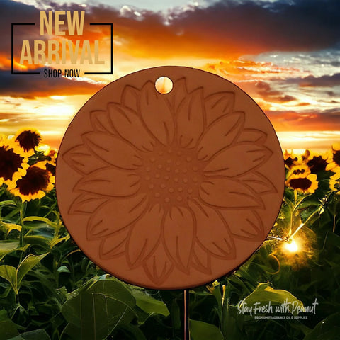 Leather Air Freshener - Sunflower