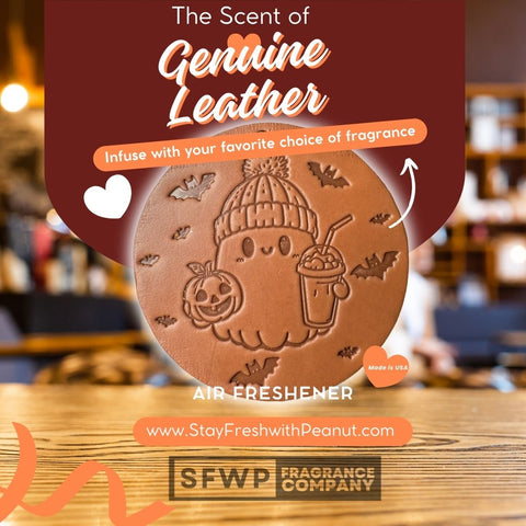 Leather Air Freshener Ghost Frappe 