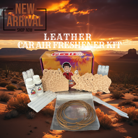 Leather Car Air Freshener Kit