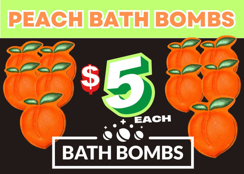 Peach Bath Bombs