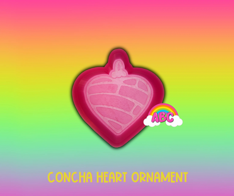 Concha Heart Ornament Silicone Mold