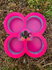 4 cavity 2in circle Vent tray silicone mold