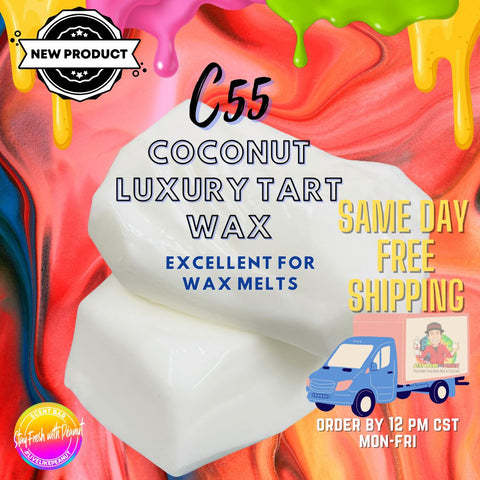 C55 Coconut Luxury Tart Wax (FREE SHIPPING)