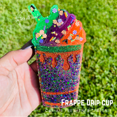 Frappe Drip Freshie with Straw (Halloween)